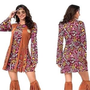 Hippy Hippie Halloween Costume Dress